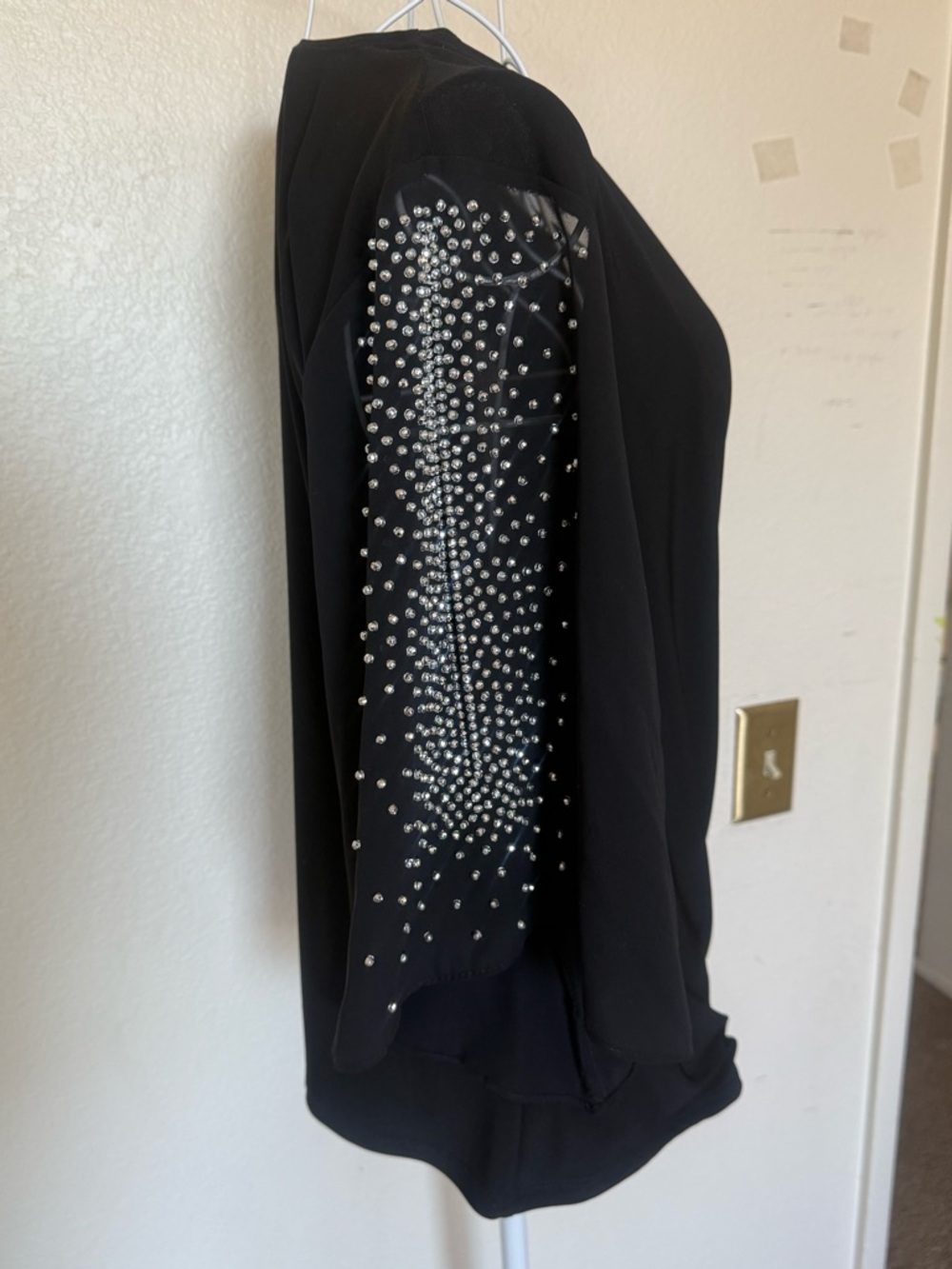 MSK Black Women's Top with Branded Neck Label - Picture 6 of 7